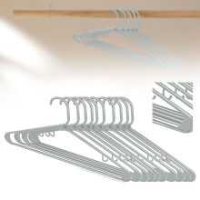 Cintres en plastique blanc, lot de 10