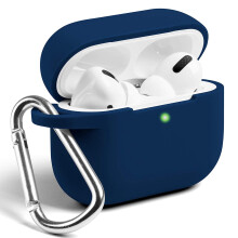 AirPods Pro -kotelo, merensininen, iskunkestävä ja näkyvällä suojakuorella