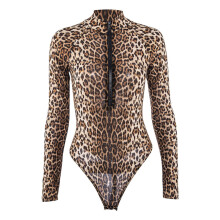 Leotard Leaisteach Muineál Turtleneck Muinchille Fada do Mhná