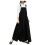 Vestido preto liso sem mangas para mulheres, com bolsos. 1
