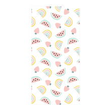 Strandhanddoek met watermeloenprint van microvezel, 30x60 inch.