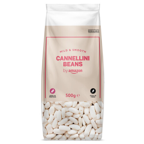 by Amazon Cannellini Beans, 500g (Pack of 1)