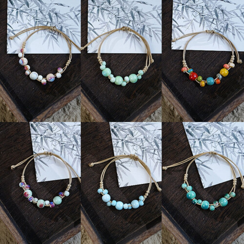 Pulseira de cerâmica feminina com design elegante. 2