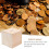 KALLORY træmøntbøsse beige 4 stk. 9,9 cm 7