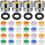 Shower Flow Reducer Set 1/2 Inch 7 pcs 1.2-2.5 GPM 1