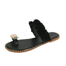 Damen-Zehenclip-Sandalen mit Ananas-Print, Größe 5-10