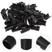 OUNONA schwarze antistatische Regalsicherungsclips, 32 Paar