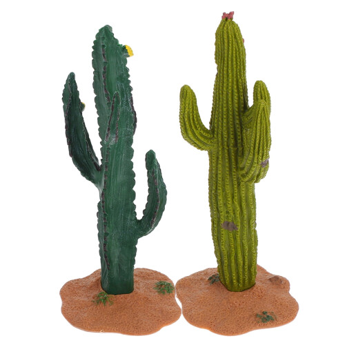 Decorazione con cactus artificiali, finta pianta grassa, 2 pezzi