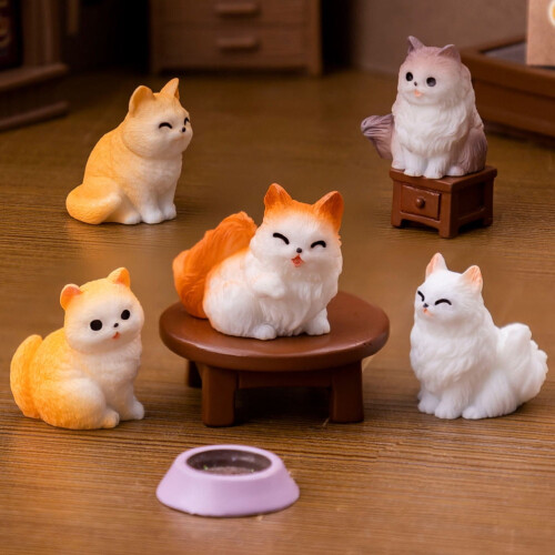 KALLORY kattfigur i resin, liten, 12 st