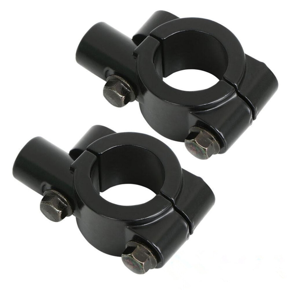 Ounona Motorcycle Mirror Mount Clamp 2 Pcs Black 9329345421372