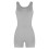 Damen-Yoga-Jumpsuit mit Shorts, grau, einfarbig 1
