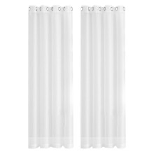 Cuirtíní Dorcha Bána 98x39 Orlach 2 Phainéal le Grommet Teirmeach