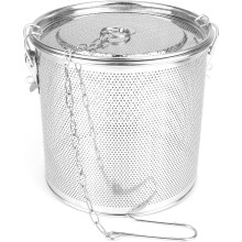 Cestino a rete per spezie, ideale per cucinare e per il tè, 7,1 x 6,6 pollici.