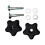 Kit di pomello, vite e rondella (2 pezzi) 107-3844 1