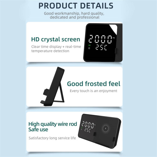 Wireless Charging Station with 15W Clock Lamp 2