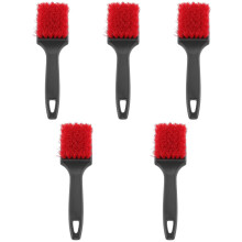 Escova de lavagem de carros com cabo curto para limpeza de pneus (5 peças)