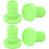 Embouts de guidon en caoutchouc polyester vert 22,2 mm 1