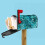Magnetisk postkassedeksel i polyester, oxfordstoff, 21  18 tommer 4
