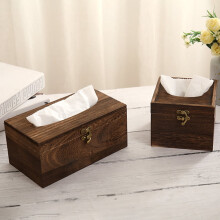 Bambus-Taschentuchbox-Überzug, Espressobraun, 1 Stück