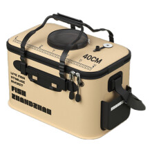 Secchio portatile aerato per esche vive con coperchio a tenuta stagna