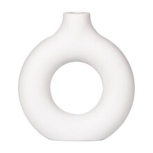 Plastvase med smultringer, 15 x 13,5 cm, enkel blomsterpotte
