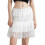 Dame blonde mini nederdel med elastisk talje S/M/L 1