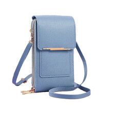 Bőr érintőképernyős telefontáska, keresztpántos, mini purse1 darabos