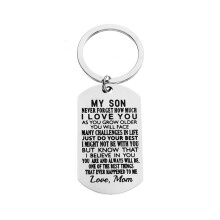 Sleutelhanger met letter van roestvrij staal, een perfect cadeau voor je dochter.