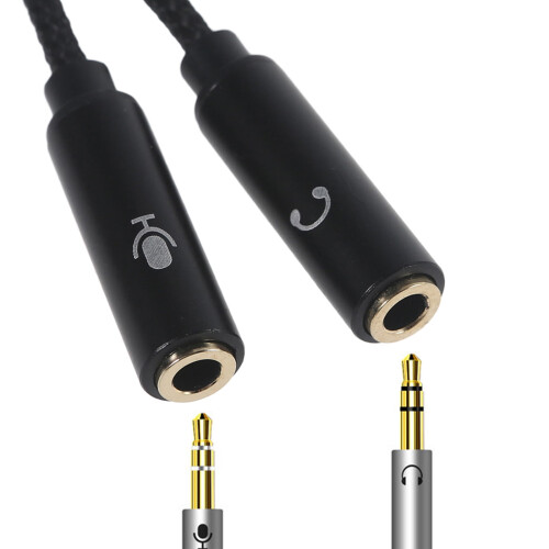 USB-A til 3,5 mm mikrofonheadsetadapter lydkort 1