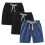 Mädchen Baumwoll-Joggingshorts, 3er-Pack 1