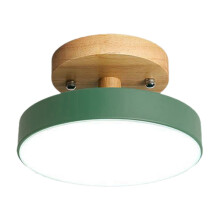 Fa LED mennyezeti lámpa kerek, minimalista, 2700K–3500K