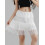Dame blonde mini nederdel med elastisk talje S/M/L 2