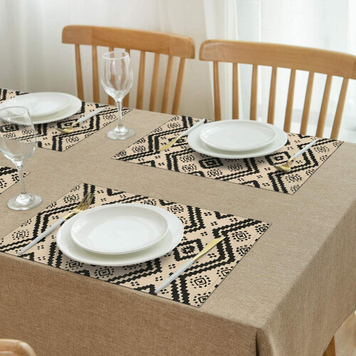 Boheemse linnen placemats set van 4, 30 x 45 cm 2
