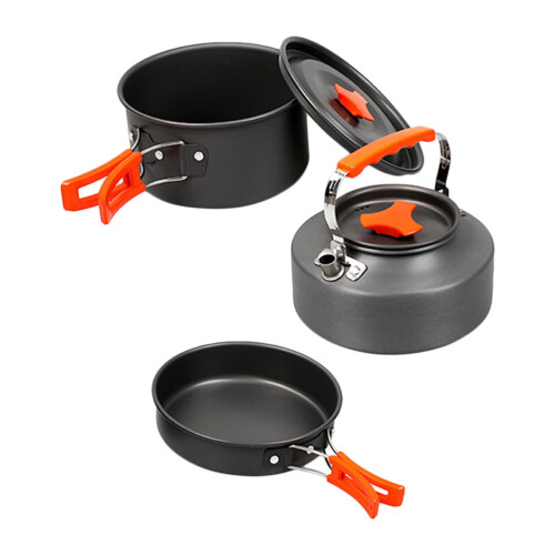 Camping-Kochgeschirr-Set rund 1 Set