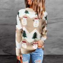 Beige lang cardigan til kvinder S-XXL
