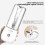Mixeur portable rechargeable USB à 6 lames rose 6