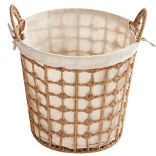 Panier à linge tissé portable pour le rangement du linge sale (1 pièce)