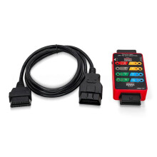 Truck OBD2 24V to 12V Adapter Breakout Box with Dual LED Voltage Current Display Signal Detector for Heavy Duty Scanner