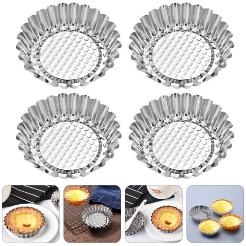 Rustfrit stål tarteletforme sæt 6 dele