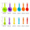 Measuring Cup and Spoon Set Plastic Stackable 12PCS 3