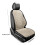 Coussin de siège auto avec support dorsal beige 3