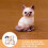KALLORY kattfigur i resin, liten, 12 st 6