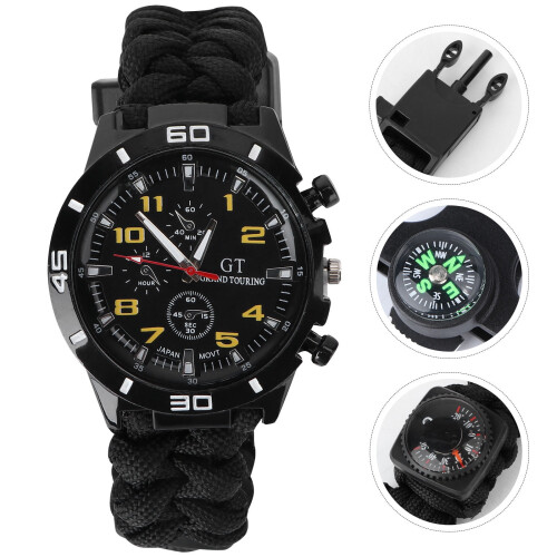 Orologio da esterno con termometro e bussola (1 pezzo) 2