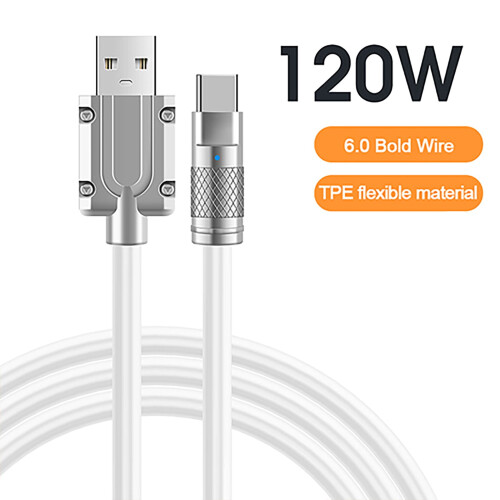Rýchlonabíjací kábel USB-C 6 m, 120 W