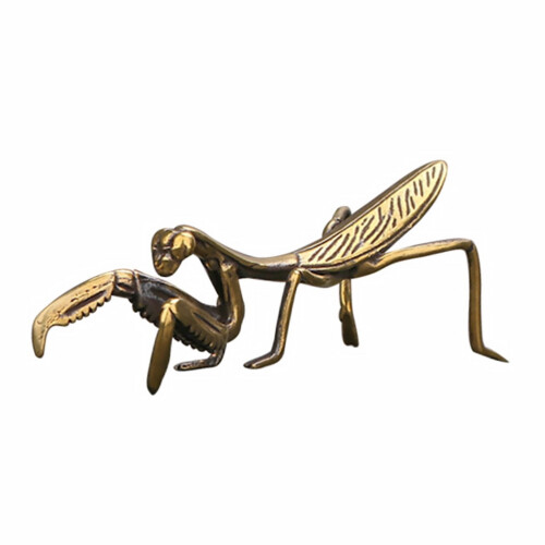 Messing Mantis Statue Borddekoration 3 stk. 2