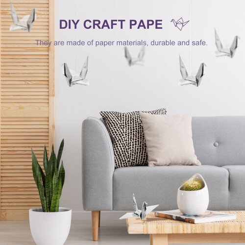 Φύλλα χειροτεχνίας DIY από γκλίτερ, τετράγωνα χαρτιά, 200 τεμάχια 2