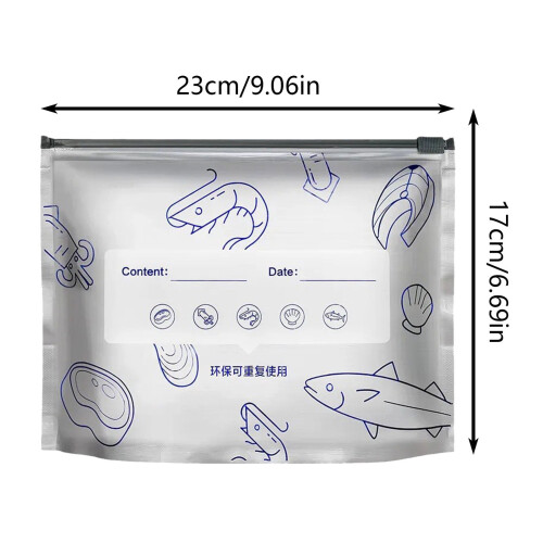 Sacs de congélation en aluminium réutilisables avec fermeture éclair (10 pièces) 2