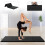 Folding Gymnastics Mat Black 4 ft x 8 ft x 2 in 1