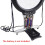 Lighted magnifying glass neck wearable handheld desktop 6