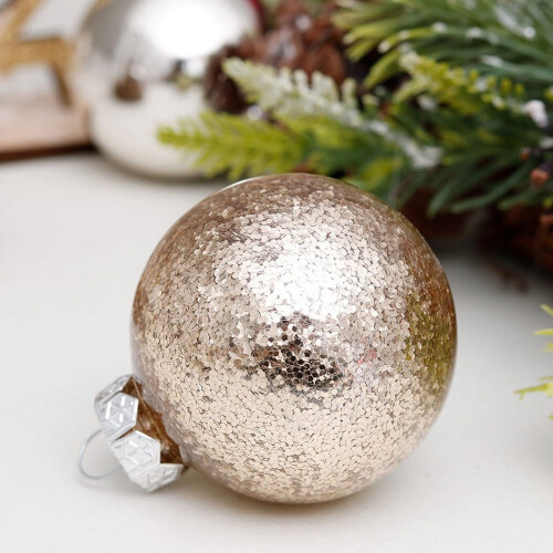 Christmas Ball Ornaments Silver 6cm 30pcs 2